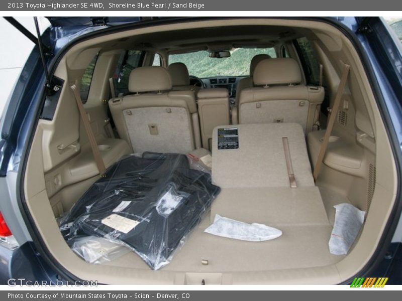Shoreline Blue Pearl / Sand Beige 2013 Toyota Highlander SE 4WD