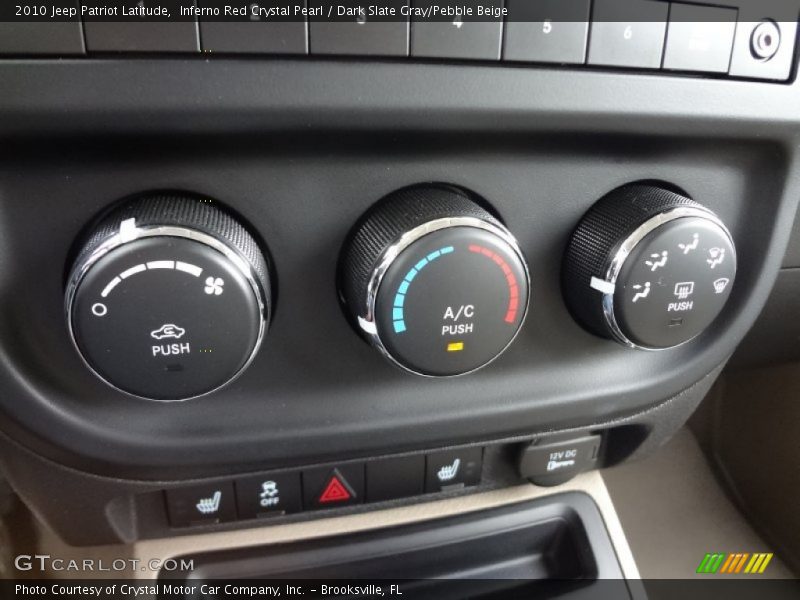 Inferno Red Crystal Pearl / Dark Slate Gray/Pebble Beige 2010 Jeep Patriot Latitude