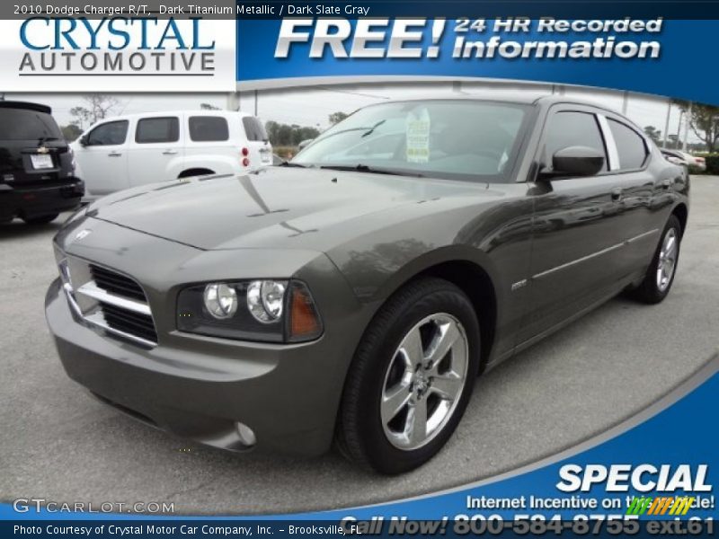 Dark Titanium Metallic / Dark Slate Gray 2010 Dodge Charger R/T