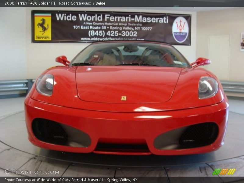 Rosso Corsa (Red) / Beige 2008 Ferrari F430 Spider F1