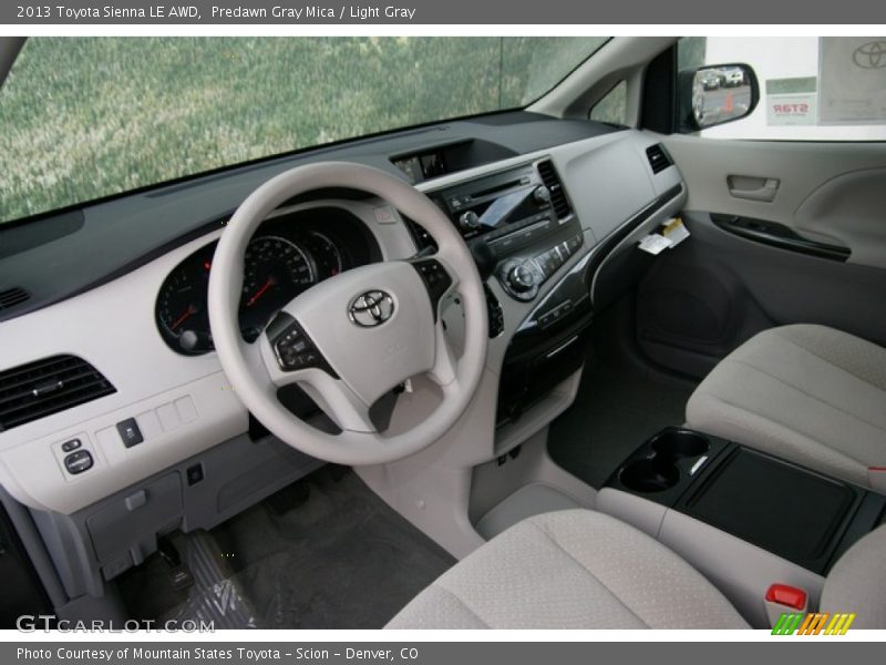  2013 Sienna LE AWD Light Gray Interior