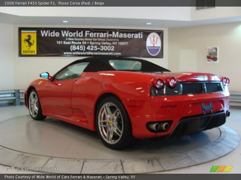 Rosso Corsa (Red) / Beige 2008 Ferrari F430 Spider F1