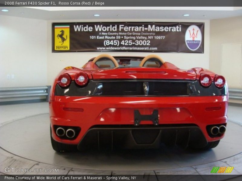 Rosso Corsa (Red) / Beige 2008 Ferrari F430 Spider F1
