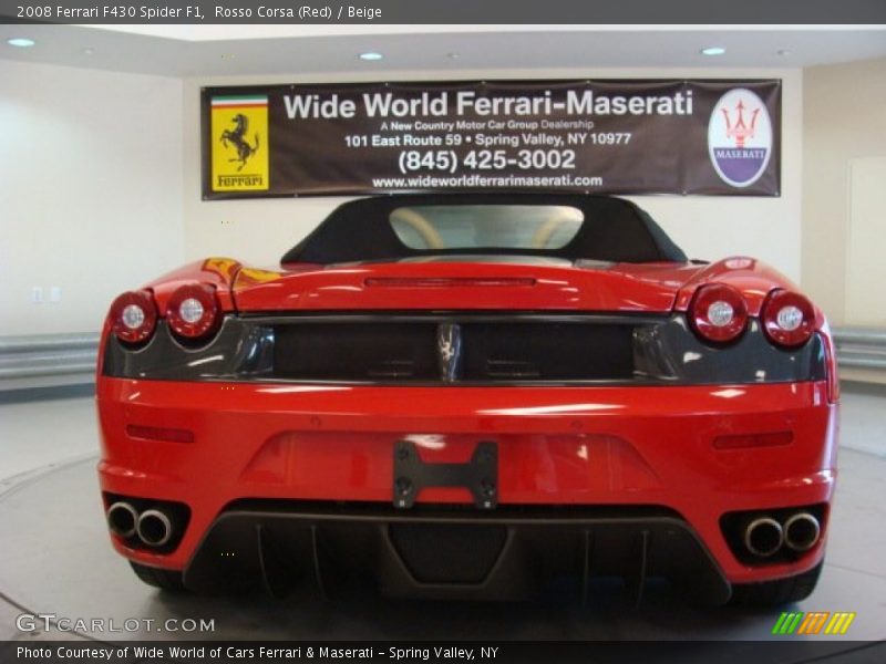 Rosso Corsa (Red) / Beige 2008 Ferrari F430 Spider F1