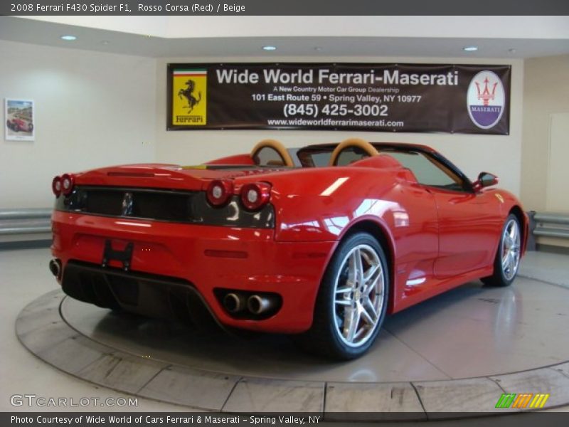 Rosso Corsa (Red) / Beige 2008 Ferrari F430 Spider F1