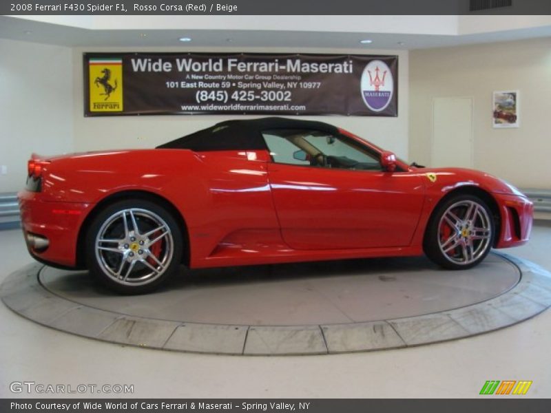 Rosso Corsa (Red) / Beige 2008 Ferrari F430 Spider F1
