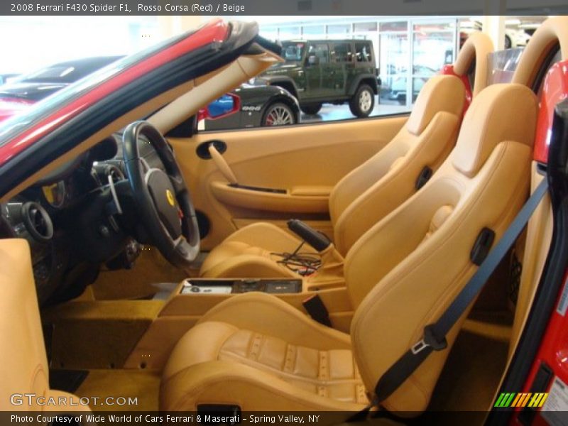 Front Seat of 2008 F430 Spider F1