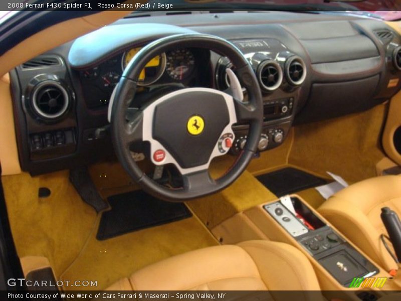 Beige Interior - 2008 F430 Spider F1 
