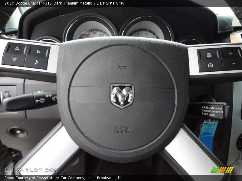 Dark Titanium Metallic / Dark Slate Gray 2010 Dodge Charger R/T