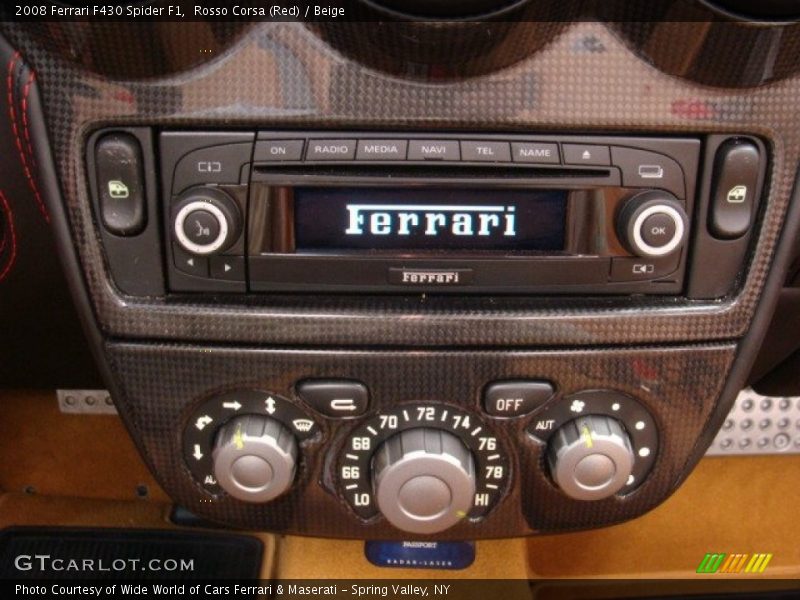 Controls of 2008 F430 Spider F1