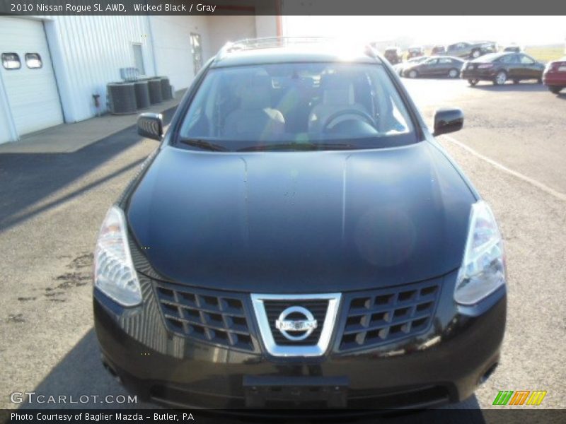 Wicked Black / Gray 2010 Nissan Rogue SL AWD