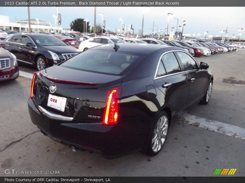 Black Diamond Tricoat / Light Platinum/Jet Black Accents 2013 Cadillac ATS 2.0L Turbo Premium