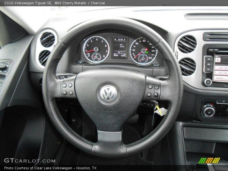 Wild Cherry Metallic / Charcoal 2010 Volkswagen Tiguan SE
