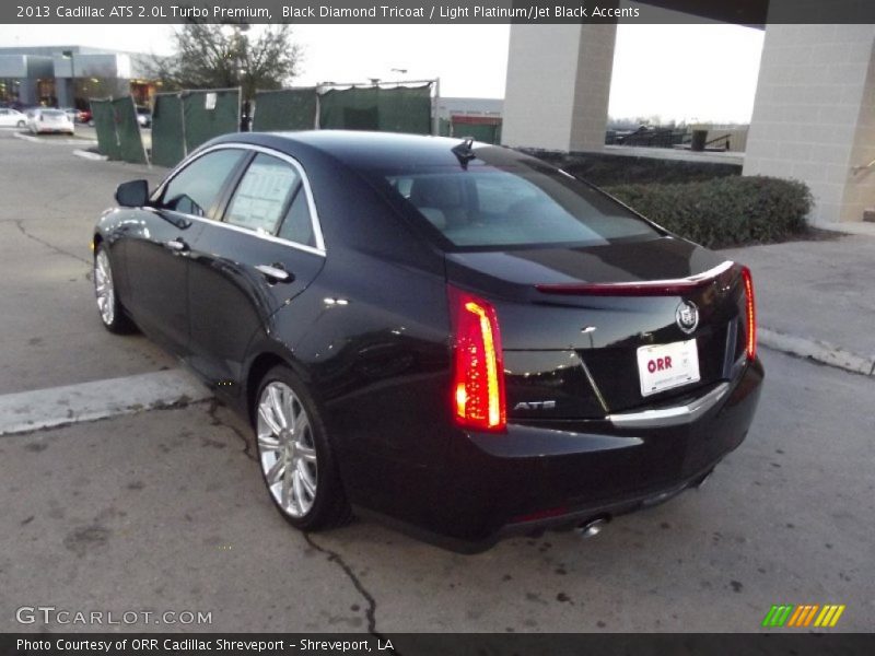 Black Diamond Tricoat / Light Platinum/Jet Black Accents 2013 Cadillac ATS 2.0L Turbo Premium