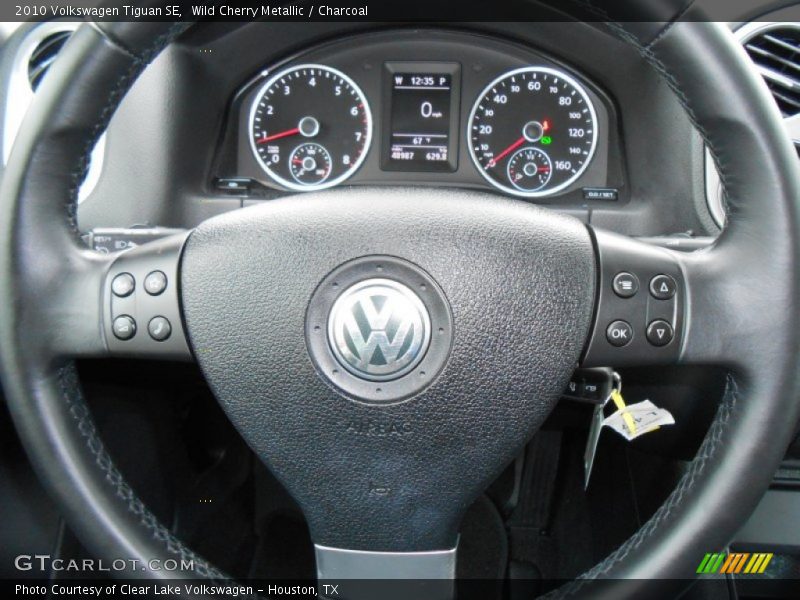 Wild Cherry Metallic / Charcoal 2010 Volkswagen Tiguan SE