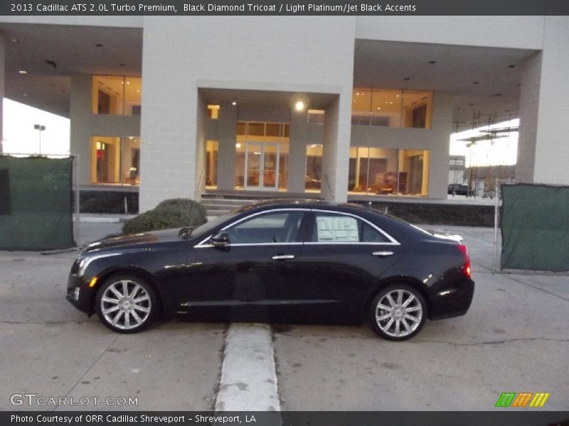 Black Diamond Tricoat / Light Platinum/Jet Black Accents 2013 Cadillac ATS 2.0L Turbo Premium