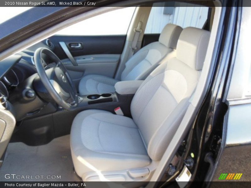 Wicked Black / Gray 2010 Nissan Rogue SL AWD