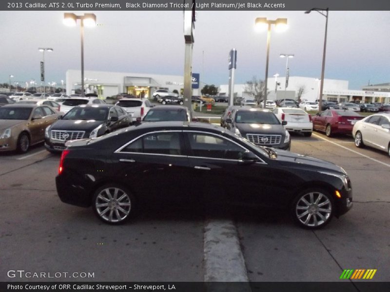 Black Diamond Tricoat / Light Platinum/Jet Black Accents 2013 Cadillac ATS 2.0L Turbo Premium