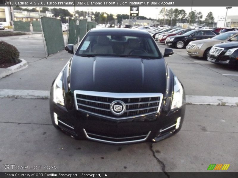 Black Diamond Tricoat / Light Platinum/Jet Black Accents 2013 Cadillac ATS 2.0L Turbo Premium