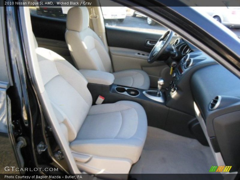 Wicked Black / Gray 2010 Nissan Rogue SL AWD