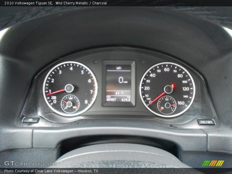 Wild Cherry Metallic / Charcoal 2010 Volkswagen Tiguan SE