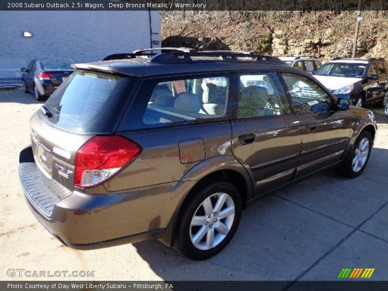 Deep Bronze Metallic / Warm Ivory 2008 Subaru Outback 2.5i Wagon