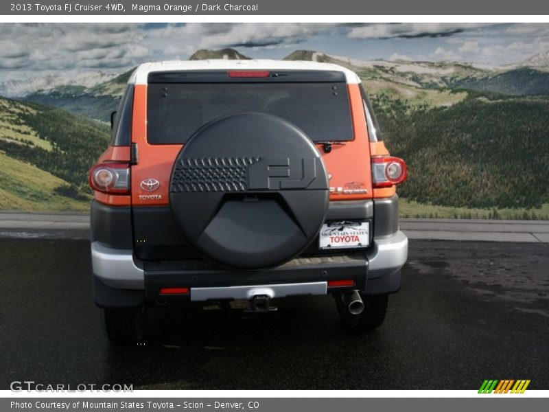 Magma Orange / Dark Charcoal 2013 Toyota FJ Cruiser 4WD