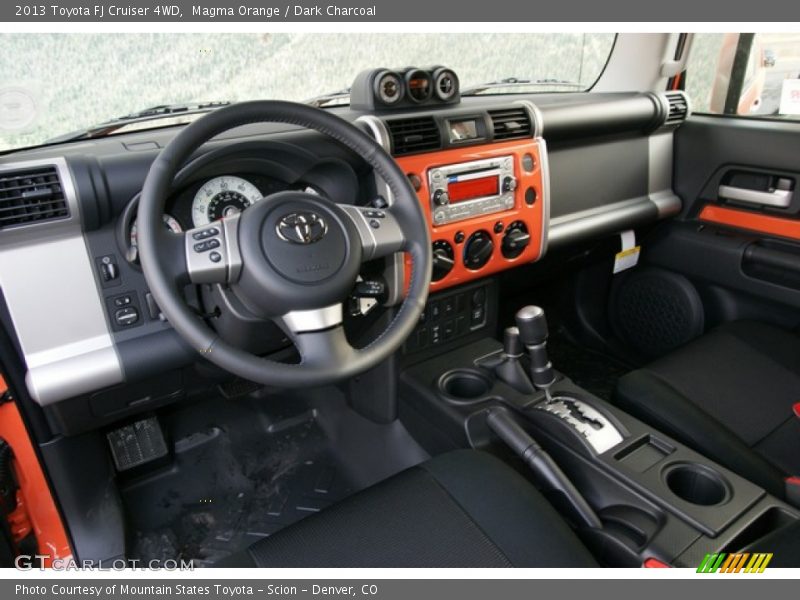 Magma Orange / Dark Charcoal 2013 Toyota FJ Cruiser 4WD