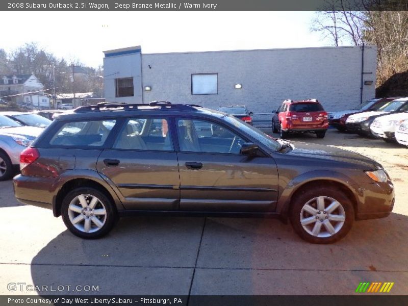 Deep Bronze Metallic / Warm Ivory 2008 Subaru Outback 2.5i Wagon