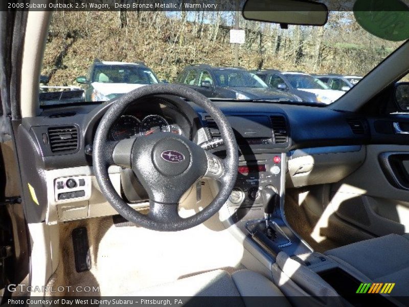 Deep Bronze Metallic / Warm Ivory 2008 Subaru Outback 2.5i Wagon