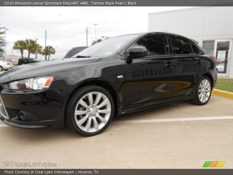 Tarmac Black Pearl / Black 2010 Mitsubishi Lancer Sportback RALLIART AWD