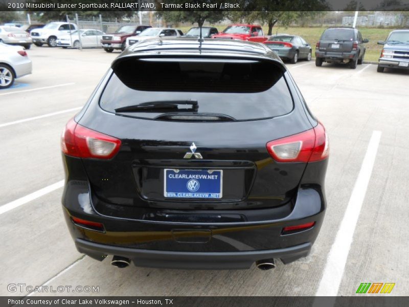 Tarmac Black Pearl / Black 2010 Mitsubishi Lancer Sportback RALLIART AWD