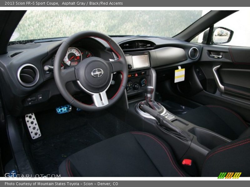 Black/Red Accents Interior - 2013 FR-S Sport Coupe 