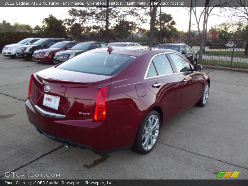 Crystal Red Tintcoat / Light Platinum/Jet Black Accents 2013 Cadillac ATS 2.0L Turbo Performance