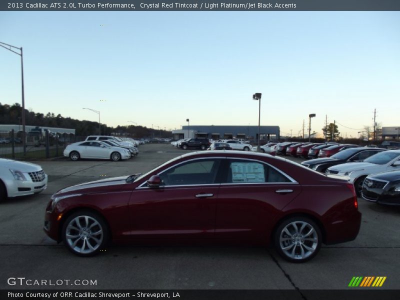 Crystal Red Tintcoat / Light Platinum/Jet Black Accents 2013 Cadillac ATS 2.0L Turbo Performance