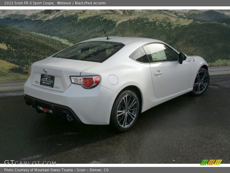 Whiteout / Black/Red Accents 2013 Scion FR-S Sport Coupe