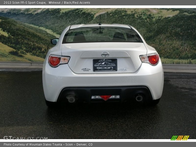 Whiteout / Black/Red Accents 2013 Scion FR-S Sport Coupe