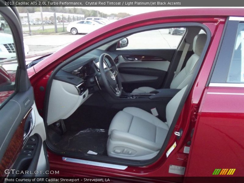 Crystal Red Tintcoat / Light Platinum/Jet Black Accents 2013 Cadillac ATS 2.0L Turbo Performance