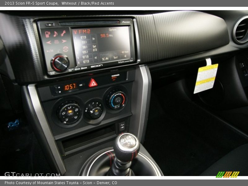 Whiteout / Black/Red Accents 2013 Scion FR-S Sport Coupe