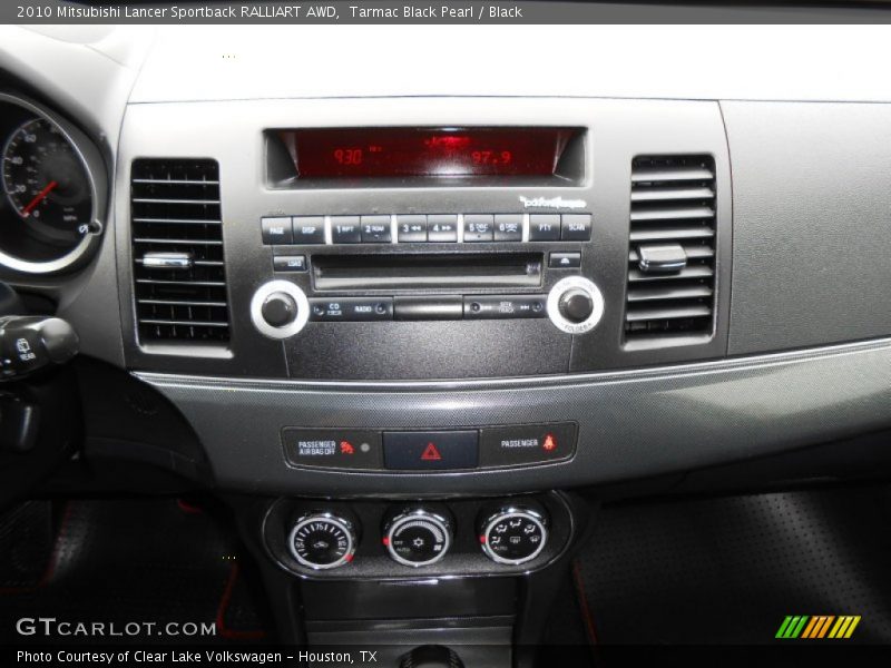 Controls of 2010 Lancer Sportback RALLIART AWD