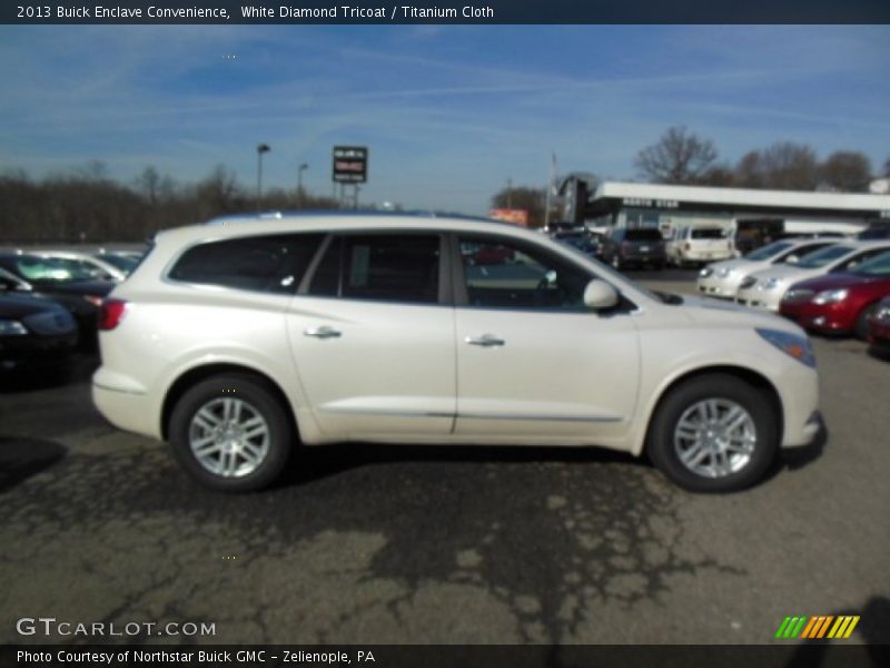 White Diamond Tricoat / Titanium Cloth 2013 Buick Enclave Convenience