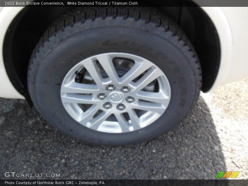White Diamond Tricoat / Titanium Cloth 2013 Buick Enclave Convenience