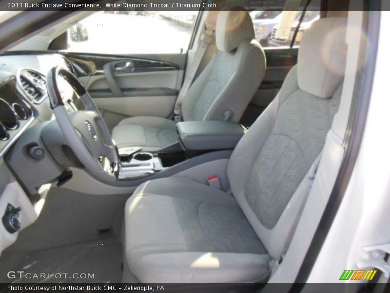 White Diamond Tricoat / Titanium Cloth 2013 Buick Enclave Convenience