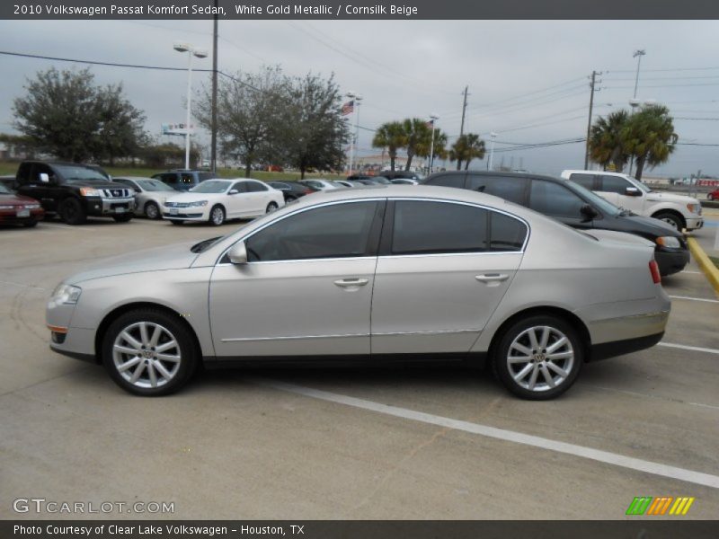 White Gold Metallic / Cornsilk Beige 2010 Volkswagen Passat Komfort Sedan