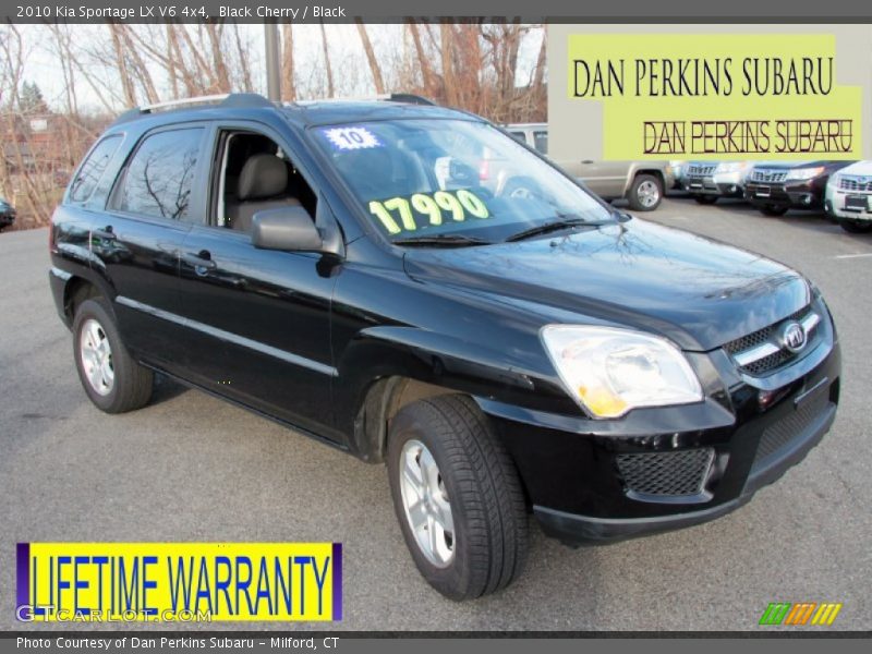 Black Cherry / Black 2010 Kia Sportage LX V6 4x4