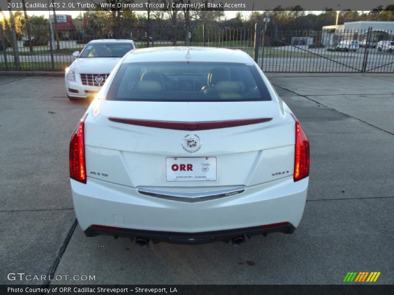 White Diamond Tricoat / Caramel/Jet Black Accents 2013 Cadillac ATS 2.0L Turbo