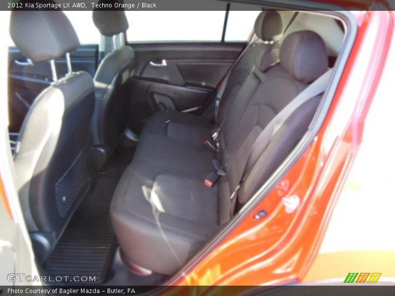 Rear Seat of 2012 Sportage LX AWD