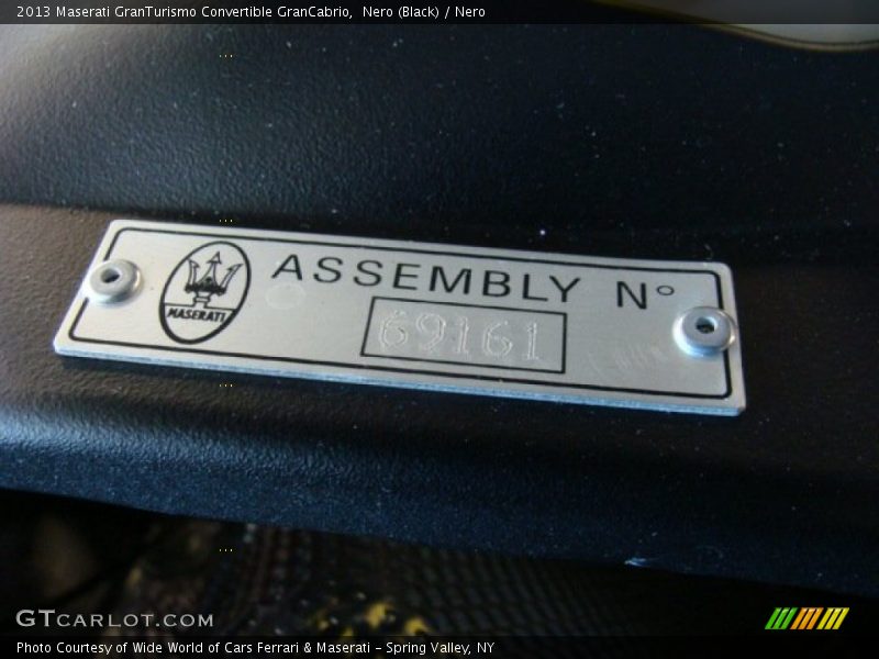 Nero (Black) / Nero 2013 Maserati GranTurismo Convertible GranCabrio