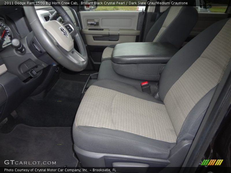 Brilliant Black Crystal Pearl / Dark Slate Gray/Medium Graystone 2011 Dodge Ram 1500 Big Horn Crew Cab