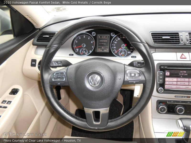 White Gold Metallic / Cornsilk Beige 2010 Volkswagen Passat Komfort Sedan